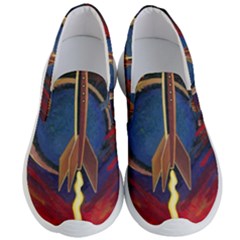 Rocket Painting Men s Lightweight Slip Ons by Cendanart