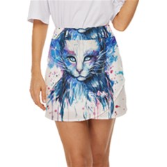 Cat Mini Front Wrap Skirt by saad11