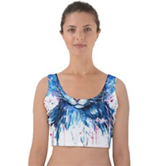 Cat Velvet Crop Top by saad11
