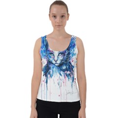 Cat Velvet Tank Top by saad11
