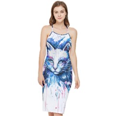 Cat Bodycon Cross Back Summer Dress by saad11