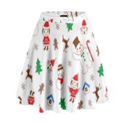 Christmas High Waist Skirt by saad11