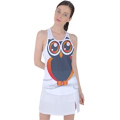 Owl Logo Racer Back Mesh Tank Top by Ket1n9