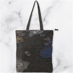 World Map Double Zip Up Tote Bag by Ket1n9
