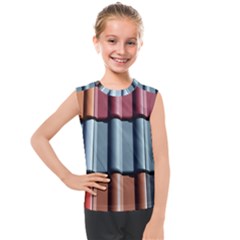 Shingle Roof Shingles Roofing Tile Kids  Mesh Tank Top by Ket1n9