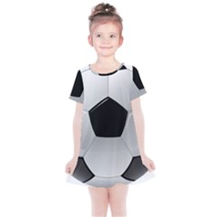 Soccer Ball Kids  Simple Cotton Dress by Ket1n9