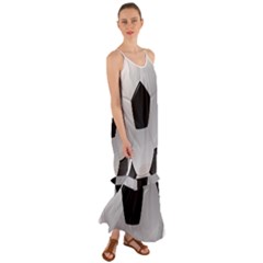 Soccer Ball Cami Maxi Ruffle Chiffon Dress by Ket1n9