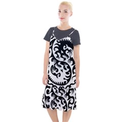 Ying Yang Tattoo Camis Fishtail Dress by Ket1n9