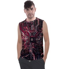 Chip Retro Technology Men s Regular Tank Top by Cendanart