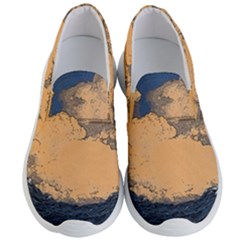 Wave Aesthetic Ocean Retro Sea Vintage Men s Lightweight Slip Ons by Cendanart