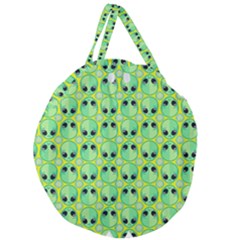 Alien Pattern- Giant Round Zipper Tote by Ket1n9