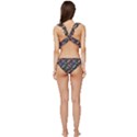 Alien Patterns Vector Graphic Low Cut Ruffle Edge Bikini Set View4