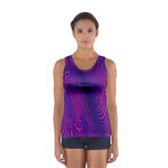 Abstract Fantastic Fractal Gradient Sport Tank Top  by Ket1n9