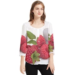 Fruit Healthy Vitamin Vegan Chiffon Quarter Sleeve Blouse by Ket1n9