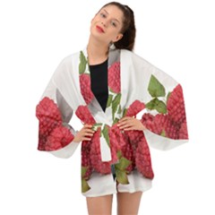 Fruit Healthy Vitamin Vegan Long Sleeve Kimono by Ket1n9