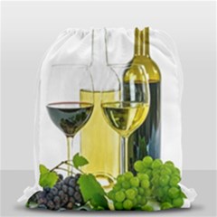 White Wine Red Wine The Bottle Drawstring Bag (small) by Ket1n9