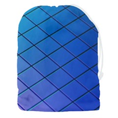 Blue Pattern Plain Cartoon Drawstring Pouch (3xl) by Ket1n9