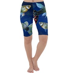 Marine Fishes Cropped Leggings  by Ket1n9