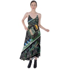 Computer Ram Tech - Tie Back Maxi Dress by Hannah976