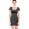 Close Up Code Coding Computer Short Sleeve Bodycon Dress View1