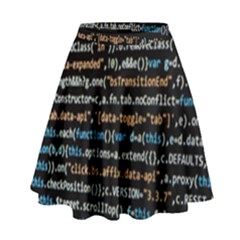 Close Up Code Coding Computer High Waist Skirt by Hannah976