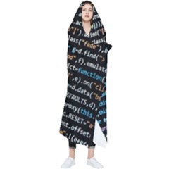 Close Up Code Coding Computer Wearable Blanket by Hannah976