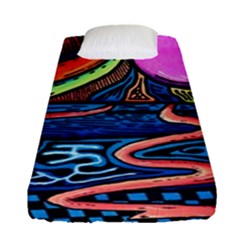Grateful Dead Wallpaper Fitted Sheet (single Size) by Cendanart