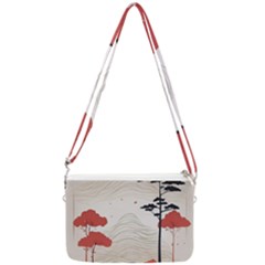 Japanese Nature Spring Garden Double Gusset Crossbody Bag by Ndabl3x