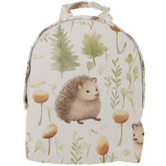Hedgehog Mushroom Mini Full Print Backpack by Ndabl3x