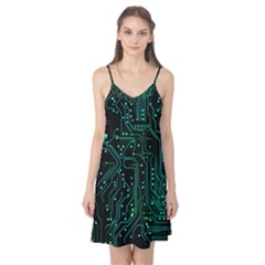 Circuits Circuit Board Green Camis Nightgown  by Ndabl3x
