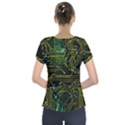 Circuits Circuit Board Yelow Short Sleeve Front Detail Top View2