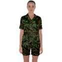 Circuits Circuit Board Yelow Satin Short Sleeve Pajamas Set View1