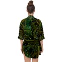 Circuits Circuit Board Yelow Open Front Chiffon Kimono View2