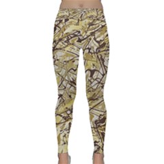 Marble Texture Pattern Seamless Classic Yoga Leggings by Ndabl3x