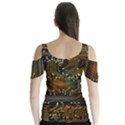 Circuits Circuit Board Orange Technology Butterfly Sleeve Cutout T-Shirt  View2