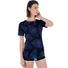 Leaves Nature Perpetual Short Sleeve T-shirt by Cendanart
