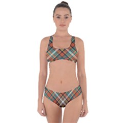 Tartan Scotland Seamless Plaid Pattern Vector Retro Background Fabric Vintage Check Color Square Geo Criss Cross Bikini Set by Ket1n9