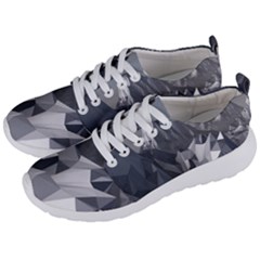 Gray Mountain Illustration Grey Mountain Digital Men s Lightweight Sports Shoes by Cendanart