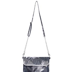 Gray Mountain Illustration Grey Mountain Digital Mini Crossbody Handbag by Cendanart