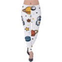 Set Cartoon Symbol Pattern Velvet Leggings View1