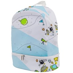 Astronaut Spaceship Zip Bottom Backpack by Bedest