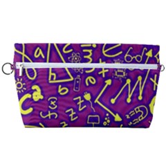 Background Doodles Math Handbag Organizer by Bedest