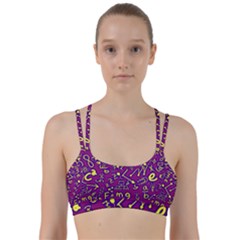 Background Doodles Math Line Them Up Sports Bra by Bedest