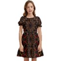 Kaleidoscope Multicoloured Kids  Puff Sleeved Dress View1