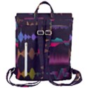 Colorful Sound Wave Set Flap Top Backpack View3
