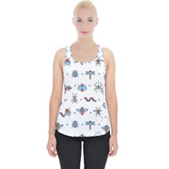 Insects Icons Square Seamless Pattern Piece Up Tank Top by Bedest
