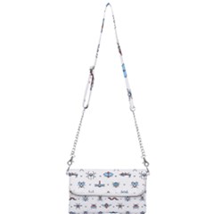Insects Icons Square Seamless Pattern Mini Crossbody Handbag by Bedest