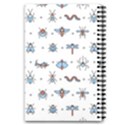 Insects Icons Square Seamless Pattern 5.5  x 8.5  Notebook View2