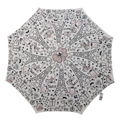 Big Collection With Hand Drawn Objects Valentines Day Hook Handle Umbrellas (medium) by Bedest