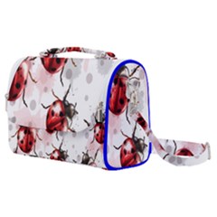 Ladybugs Pattern Texture Watercolor Satchel Shoulder Bag by Bedest